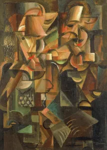 Czechia Prints: Man and Woman, 1915. Creator: Prochazka, Antonin (1882-1945)