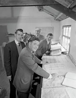Plans Prints: Management and staff of George Wimpey & Co, Gainsborough, Lincolnshire, 1960