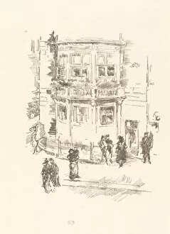 City Of London England Gallery: The Managers Window, Gaiety Theatre, 1896. Creator: James Abbott McNeill Whistler