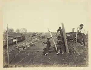 Barnard George Norman Prints: Manassas Junction, March 1862. Creators: Barnard & Gibson, George N. Barnard, James F
