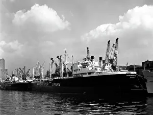 The Manchester Renown in dock on the Manchester Ship Canal, 1964