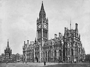 Manchester Collection: Manchester Town Hall, c1896. Artist: H Garside