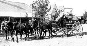Manchester trade in Australia: a commercial traveller in the back blocks, 1909. Creator: Unknown