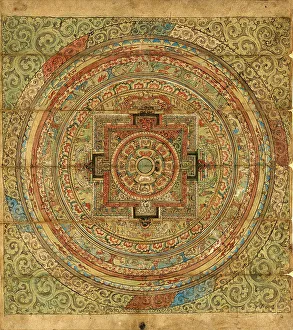 Mandala Prints: Mandala, 17th-18th century. Creator: Unknown