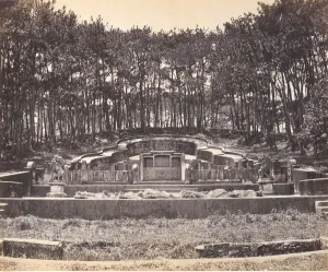 Mandarin Grave at Foochow, ca. 1869. Creator: Attributed to Tung Hing Mandarin Grave at Foochow, ca. 1869. Creator: Attributed to Tung Hing