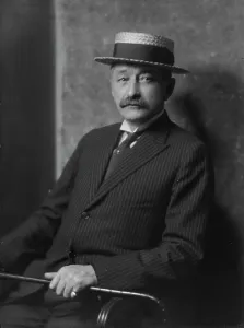 Pinstripe Prints: Mandelkern, Mr. portrait photograph, 1916. Creator: Arnold Genthe
