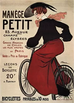 Cycle Gallery: Manege Petit, 1899. Artist: Barrere, Adrien (1877-1931)