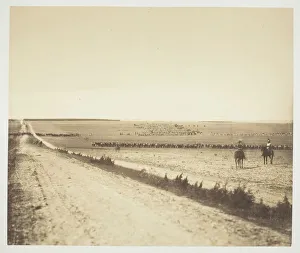 Maneuvers, Camp de Chalons, 1857. Creator: Gustave Le Gray