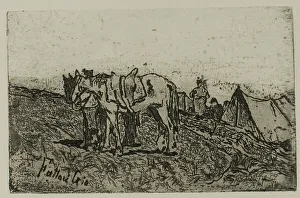 Fattori Giovanni Prints: Maneuvers, n.d. Creator: Giovanni Fattori