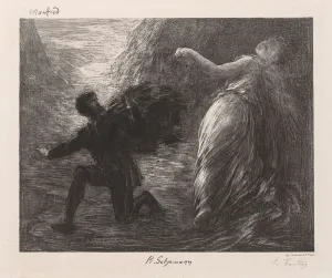 Manfred and Astarte, 1879. Creator: Henri Fantin-Latour (French, 1836-1904)