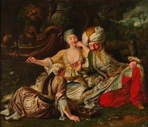 Hookahs Prints: The Mangala Game, First half of the 18th cent Artist: Mock