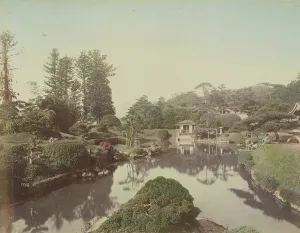 Landscaped Prints: Manganji Garden, Nikko, 1870s-1890s. Creator: Kusakabe Kimbei