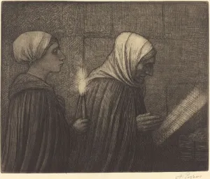 Cradle Gallery: The Manger (La creche). Creator: Alphonse Legros