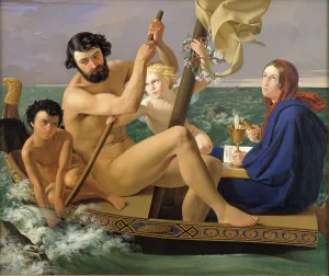 Paddling Prints: Manhood. From the series: The Four Ages of Man, 1840-1845. Creator: Ditlev Blunck