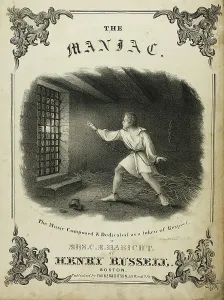 Music Sheet Prints: The Maniac, 1880. Creator: Fitz Hugh Lane