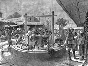 Burmese Prints: The manners and customs of the Burmans - A wash and brush up in the Market-place