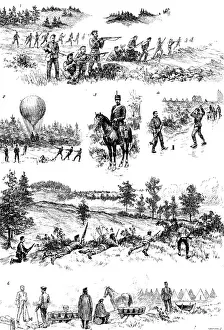 Carl Hentschel Ltd Prints: Manoeuvres of the First Army Corps in and around Wolmer Forest