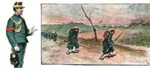 Prince Mutsuhito Prints: The Manoeuvres of the Japanese Army before His Majesty the Mikado; The Manoeuvres at Handa