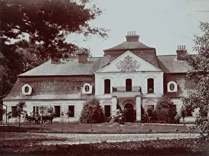 Gelatin Silver Process Prints: Manor house of the Lubomirski family - front facade