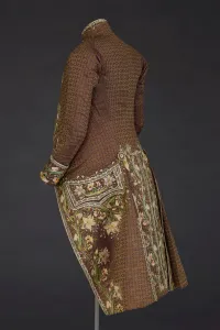 Satin Stitch Prints: Mans Coat, France, 1780s. Creator: Unknown