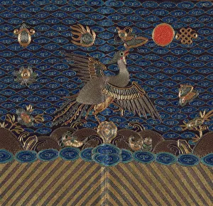 Thread Gallery: Mans Court Badge, China, 1880 / 1900, Qing dynasty (1644-1911). Creator: Unknown