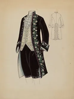 Daisy Prints: Mans Court Costume, c. 1936. Creator: Marie Mitchell