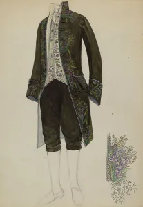 Benge Jessie M Prints: Man's Court Suit, c. 1936. Creator: Jessie M. Benge