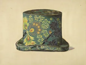 Hat Box Prints: Man's Hat Box, c. 1937. Creator: Max Soltmann