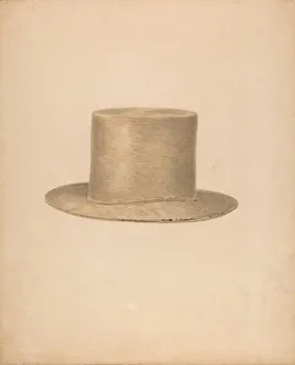Mans Prints: Mans Hat, c. 1939. Creator: Alvin Shiren