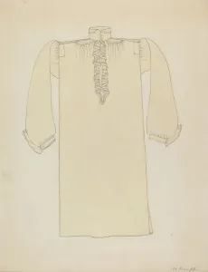 Gathered Prints: Man's Shirt, c. 1936. Creator: Margaret Knapp