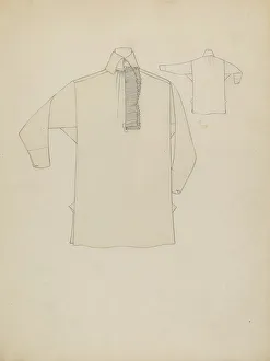 Mans Prints: Man's Shirt, c. 1936. Creator: Rosalia Lane