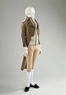 Vest Prints: Man's tailcoat, France, between c.1790 and c.1795. Creator: Unknown
