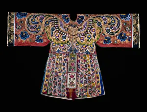 Laid Work And Couching Prints: Mans Theater Costume (Reversible), China, Qing dynasty (1644-1911), 1850 / 1900