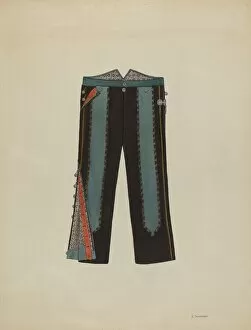 Man's Trousers, c. 1937. Creator: Syrena Swanson
