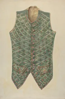 Vest Prints: Mans Vest, 1941. Creator: Charles Bowman
