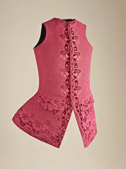 Man's waistcoat, French, c.1750. Creator: Unknown