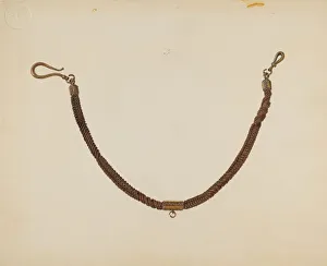Watch Chain Prints: Mans Watch Chain, c. 1939. Creator: Irene Lawson