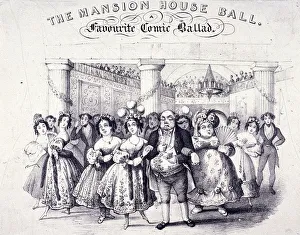 Snuff Prints: The Mansion House Ball, a Favourite Comic Ballad, 1825