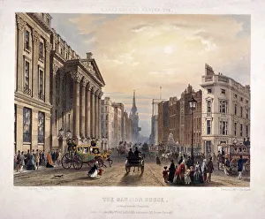 George Sidney Prints: Mansion House and Cheapside, London, 1851. Artist: Thomas Picken