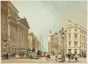 Boys Thomas Shotter Gallery: Mansion House, Cheapside, plate one from Original Views of London as It Is, 1842