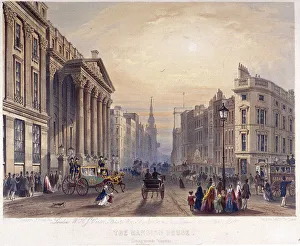 George Sidney Prints: Mansion House (exterior), London, 1851. Artist: Thomas Picken