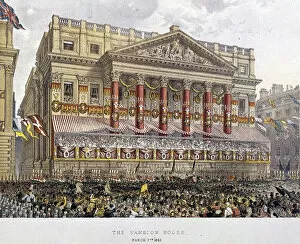 Robert Dudley Collection: Mansion House (exterior), London, 1863. Artist: Day & Son