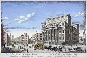 Cornhill Prints: Mansion House (exterior), London, c1753