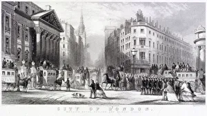 Chambers Gallery: Mansion House (exterior), London, c1855. Artist: Thomas Abiel Prior