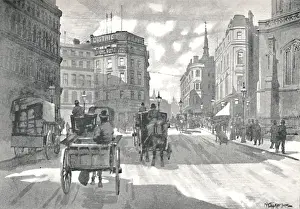Leadenhall Prefs Prints: The Mansion House Station, District Railway Queen Victoria Street, 1891