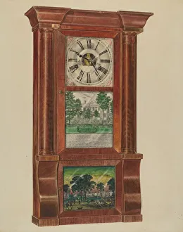Numeral Prints: Mantel Clock, 1938. Creator: Francis Law Durand