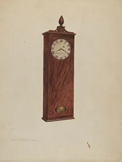 Mantelpiece Clock Prints: Mantel Clock, c. 1937. Creators: Gilbert Sackerman, Isidore Sovensky