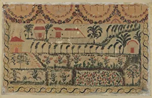 Flower Beds Prints: Over Mantel Picture, c. 1939. Creator: John Collins