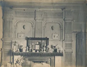 Mantelpiece Clock Prints: Mantelpiece, late 19th-early 20th century? Creator: Unknown