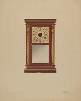 Timepiece Collection: Mantle Clock, c. 1937. Creator: Lon Cronk